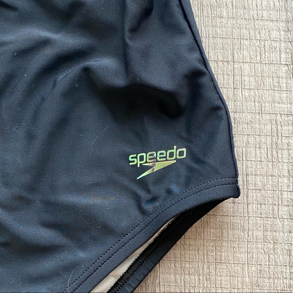 Speedo Double Crossback One-Piece Black Size 8 - Picture 4 of 7